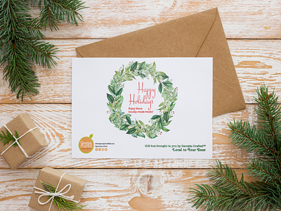 Holiday Thank you Card advertisement card design goodies happy holodays invitation postcard print ready promotion services thank you