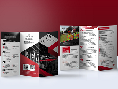 Brochure for Safety Solutions advertisement brochure classes coahing cpr design graphic design life saving live session print ready promotion safety services solution technique training workplace