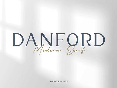 Danford - A Modern Display Serif Typeface design display font font serif font typeface