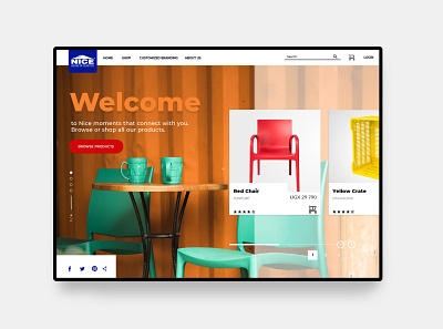 E-Commerce Website branding ecommerce furniture landing page plastic product design products shop ui user experience design user interface design ux webdesign website