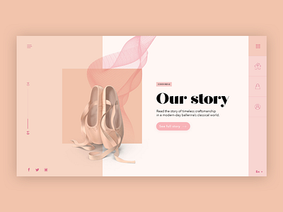 Online Store Editorial Page design flat icon illustration lettering minimal ui ux web website