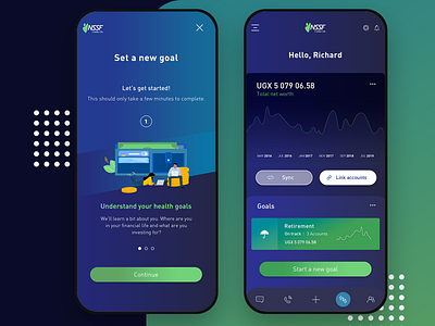 Personalised Financial Savings and Dashboard Concept app dashboard design dashboard ui design financial financial advisor illustration interface machine learning minimal mobile app mobile app design mobile interface mobile ui onboarding onboarding screen onboarding ui ui ux vector