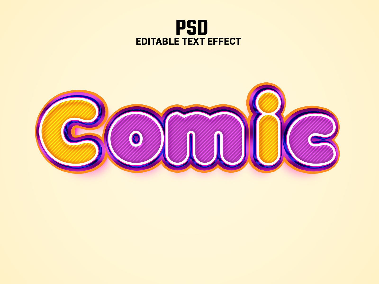 Editable Comic Cartoon text effect by Kuraisha mitu on Dribbble