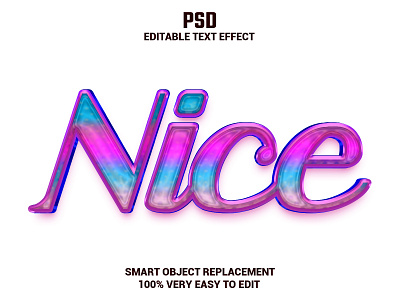 Nice 3d Editable Text Effect