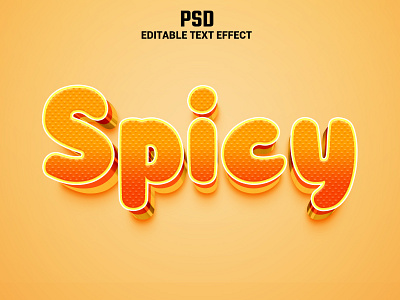 Spicy 3d Editable Text Effect