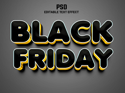 Black Friday text effect