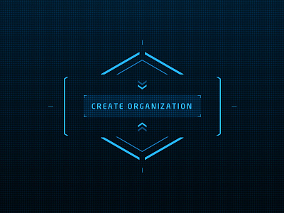 Create Organization animated button intro sci fi
