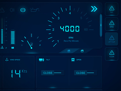 Space Truck Dashboard Interface - Coming Soon dashboard interface space ui