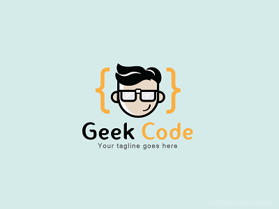 Geek Code logo code geek logo mascot