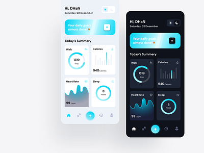 Sport App graphic design ui