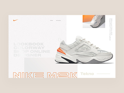 Layout Experiment / Sneakers clean concept fashion fullscreen hompage m2k minimal nike sneakers taipei taiwan typogaphy ui