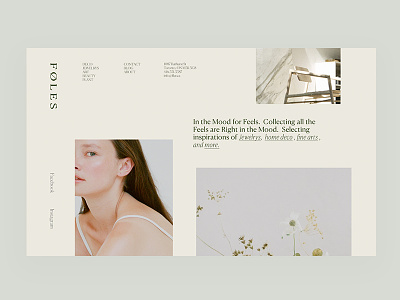 Layout Experiment / Natural Vibe beauty clean concept fashion fullscreen homepage minimal natural taipei taiwan