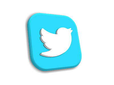 3D isomwtric twitter icon design 3d branding design graphic design icon illustration logo social media twitter ui vector