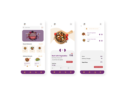 Eaat Food adobexd design food app resturant app ui ux