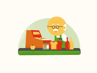 Old Guy illustration old guy patswerk vector vintage