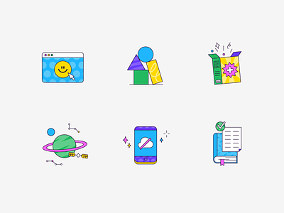 outline icons design icon icons illustration outline patswerk pattern texture ui ux vector
