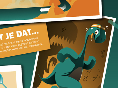 Childrensbook book children dinosaur illustration patswerk vector