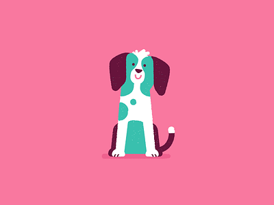 Doggo animal character cute dog flat illustration mascot patswerk pet texture vector