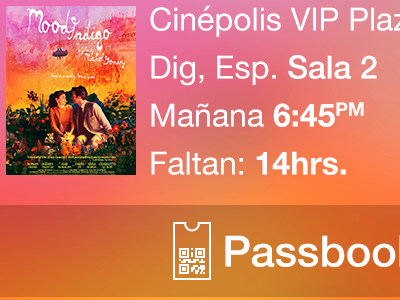 Movie app cinemasapp movie passbook ticket