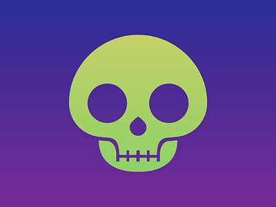 Skull bones dead halloween icon skull