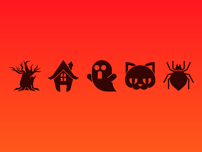 Halloween Icons boo ghost halloween icons