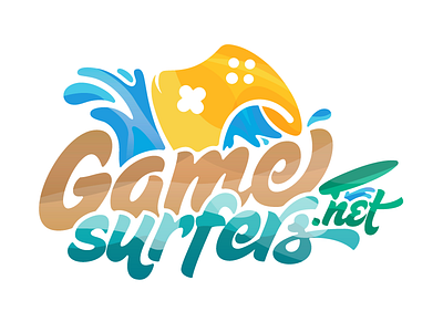 Game Surfers Logo beach game gamers gaming id identity logo logo mark logomark logotype surf surfers
