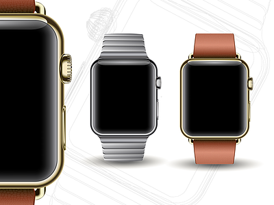 Vector Apple Watch apple device mockup vector watch