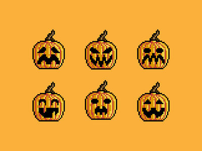 Pixel Pumpkin halloween pixel pumpkin vector