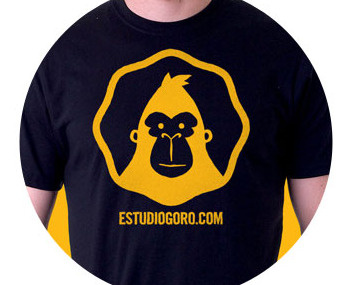 The Goró Official Tee black buy chimp design gorilla mexico tee tshirt yellow