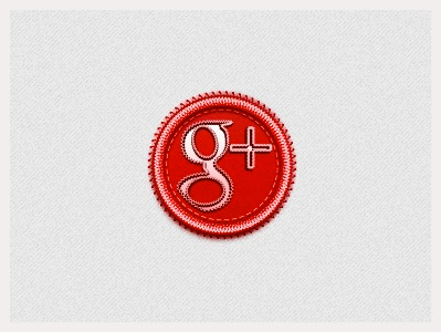 G+ Badge badge button download google icon pack icon set network psd social social icon