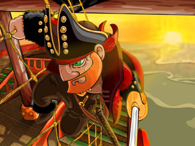 Pirates iOS game art app game ios ocean pirate sea ship war