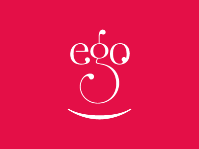 Ego Logotype ego logotype eyes face happy identity logo logo mark smile type