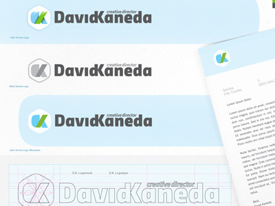 David Kaneda logotype david kaneda director identity logo logo mark