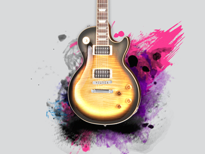 Gibson guitar illustration