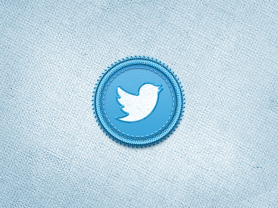 TwitterBird Badge badge bird button icon logo media network new psd set social stitched tweet twitter twitterbird vector