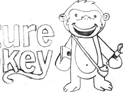 Lecture Monkey Sketch app character icon illustration ios lecture monkey logo monkey vector