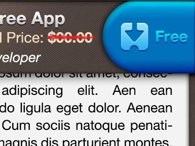 App UI app button download free gui ios ui