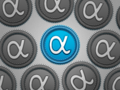 App.Net Alpha Badge adn alpha app.net appdotnet appnet badge button icon psd set