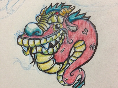 Chinese New Year 2013 2013 badges china chinese dragon fanpop illustration new year reptil sketch snake