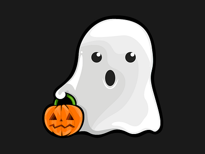 Boo! Halloween boo fanpop ghost goró halloween kid pumpkin vector illustration