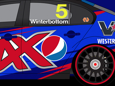 Supercar Livery Concept australia frosty livery mark winterbottom race car racing supercars v8 supercars