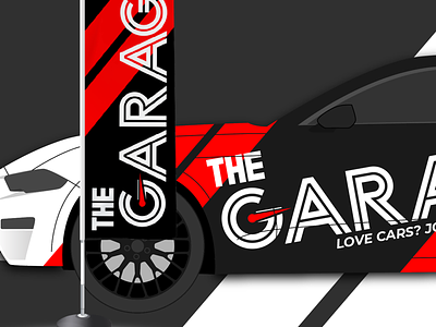 WIP Branding for TheGarage brand car cars signage vehicle wrap