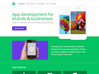 Free HTML+PSD Template free html iphone psd template