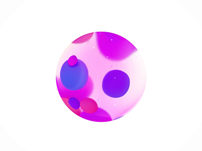 Colorful bubble animation ball bubble c4d colorful motion soft