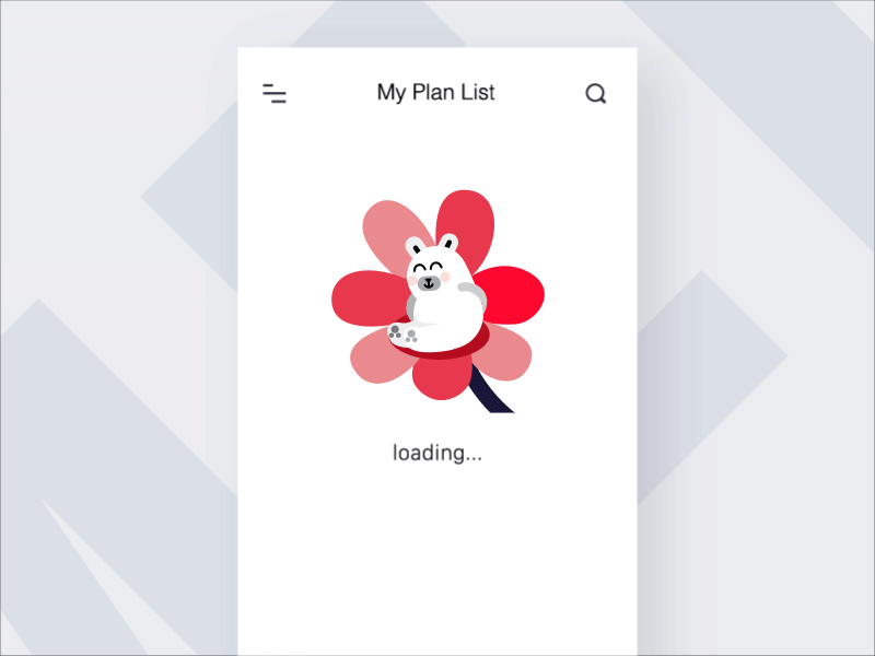 Bear and flower animation bear flower gif giraffe loading