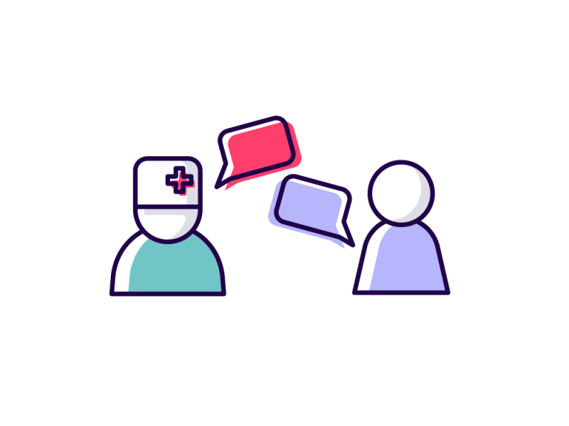 Doctor And Patient animation chat doctor gif heart loading patient