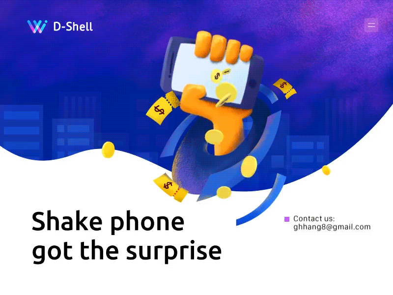 shake the phone animation design gif hand money phone shake web