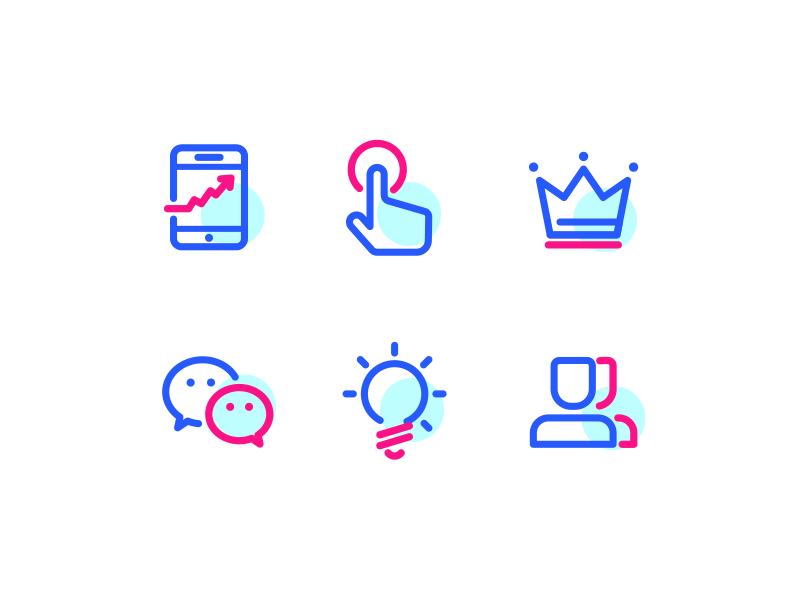 Motion icon animation bulb chat click crown data gif hands icon line people phone