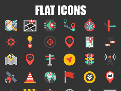 FLAT ICON branding design elements flat icon graphic design icon illustration logo tshirt ui