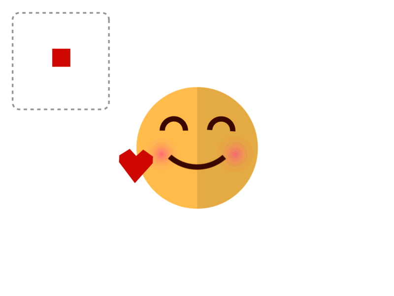 Love is in the air animation emoji love motion ui